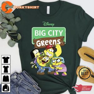 Disney Big City Greens Cute Characters Tilly Cricket T-Shirt 3