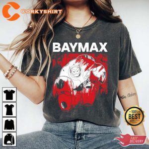 Disney Big Hero 6 Baymax Paint Graphic T-Shirt