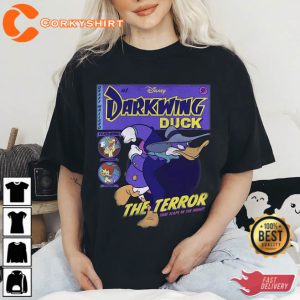 Disney Darkwing Duck Funny The Terror Vintage TV Show T-Shirt