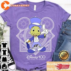 Disney Jiminy Cricket Portrait T-Shirt Disney 100 Years of Wonder Tee