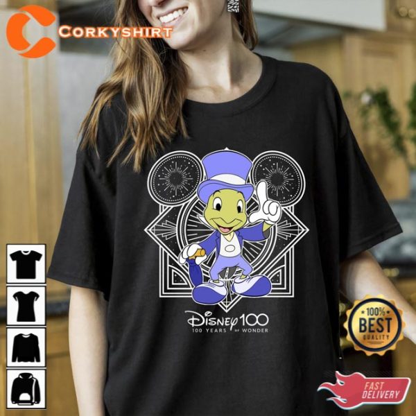 Disney Jiminy Cricket Portrait T-Shirt Disney 100 Years of Wonder Tee