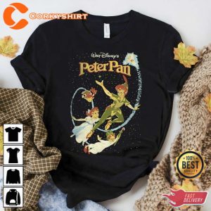 Disney Peter Pan Darling Flight Vintage Graphic T-Shirt