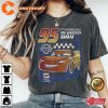 Disney Pixar Cars Lightning McQueen Trading Card Vintage Race Shirt