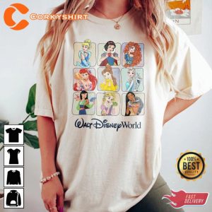 Disney Princess Vintage Family Matching Funny Walt Shirt