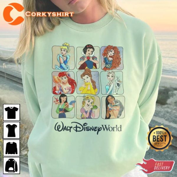 Disney Princess Vintage Family Matching Funny Walt Shirt