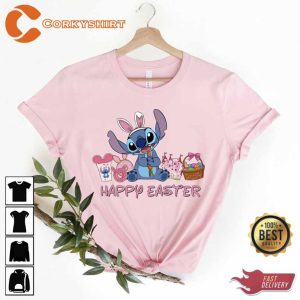 Disney Stitch Happy Easter Shirt2