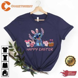 Disney Stitch Happy Easter Shirt3