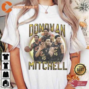 Donovan Mitchell Cleveland Cavaliers 90s Vintage Tee Shirt (1)