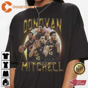 Donovan Mitchell Cleveland Cavaliers 90s Vintage Tee Shirt (2)