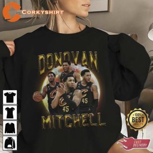 Donovan Mitchell Cleveland Cavaliers 90s Vintage Tee Shirt (3)