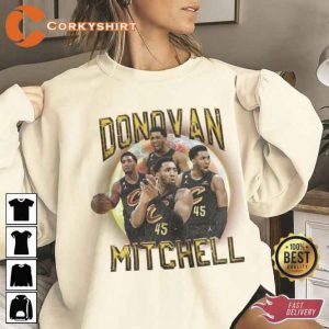 Donovan Mitchell Cleveland Cavaliers 90s Vintage Tee Shirt (4)