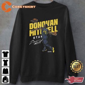 Utah Jazz Donovan Mitchell Slam Dunk Signature Unisex T-Shirt