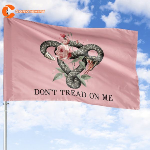 Dont Tread On Me Rattlesnake Uterus Double Sided Flag My Body My Choice
