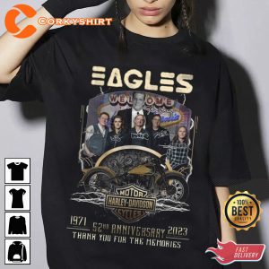 Eagles Hotel California Tour 2023 2 Sides Eagles Concert Rock Tour T-Shirt  Gift