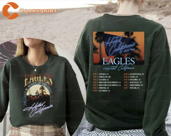 Eagles Hotel California 2023 Tour Unisex T-shirt