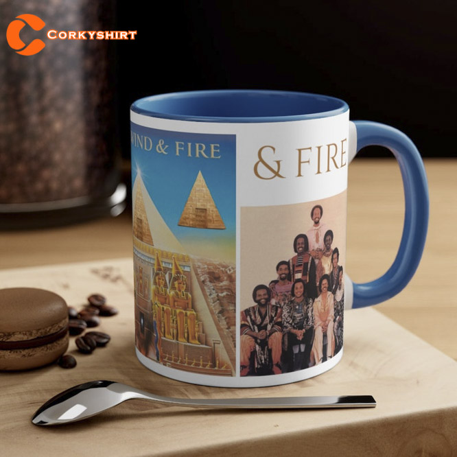 Earth Wind Fire Accent Coffee Mug Gift for Fan