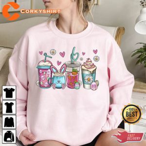 Easter Beverages Sweatshirt Carrot Juice and Latte