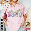 Easter Coffee Lover Gift Shirt for Women Cute Easter Bunny