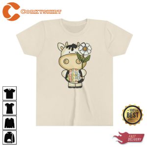 Easter Cow with Daisy Tee2