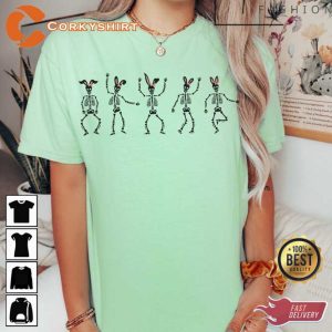 Easter Dancing Skeleton Unisex T-shirt3