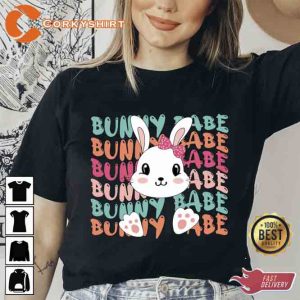 Easter Day Bunny Babe Unisex Shirt2