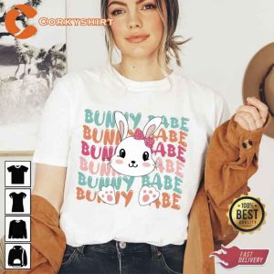Easter Day Bunny Babe Unisex Shirt3