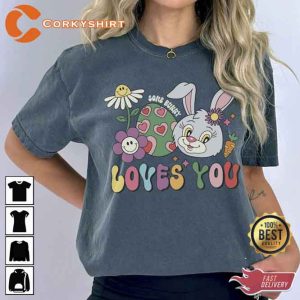 Easter Day Egg Hunting Bunny Crewneck Shirt1