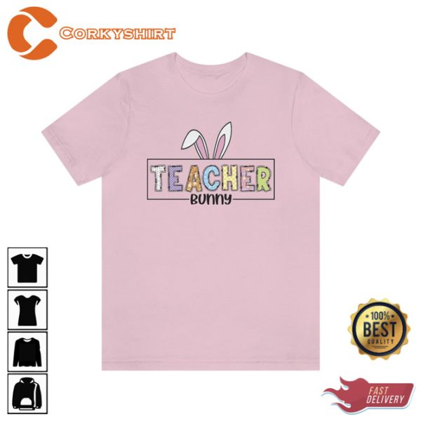 Easter Day Teacher Bunny Tshirt