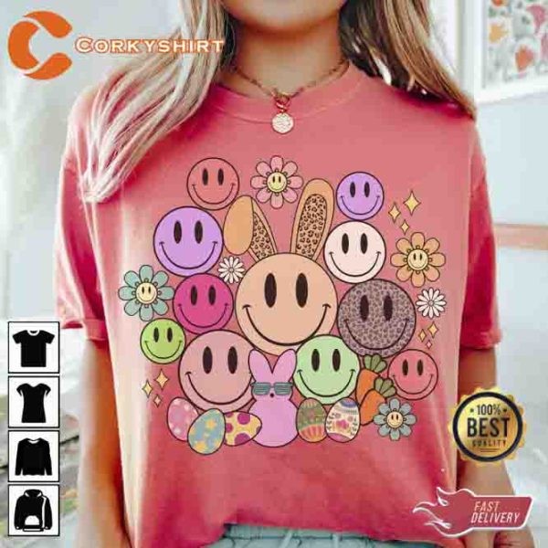 Easter Smiley Faces Funny Peeps T-shirt