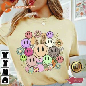 Easter Smiley Faces Funny Peeps T-shirt2
