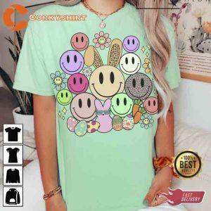 Easter Smiley Faces Funny Peeps T-shirt3