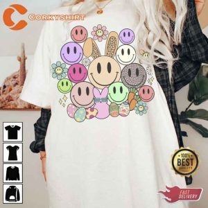 Easter Smiley Faces Funny Peeps T-shirt5