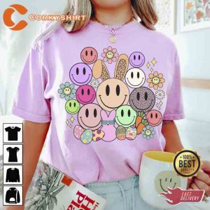 Easter Smiley Faces Funny Peeps T-shirt6