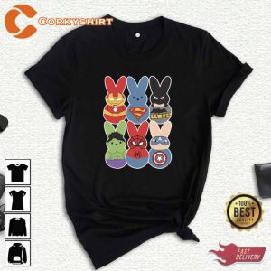 Easter Superhero Group Bunny Shirt2
