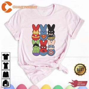 Easter Superhero Group Bunny Shirt3