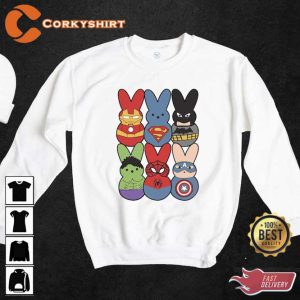 Easter Superhero Group Bunny Shirt4