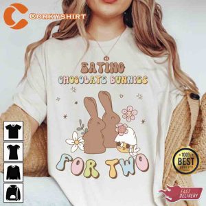 Eating Chocolate Bunnies For Two Easter Bunny Shirts (3)