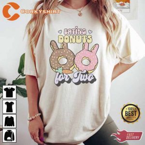 Eating Donuts For Two Easter Pregnancy Shirt2