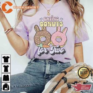Eating Donuts For Two Easter Pregnancy Shirt4