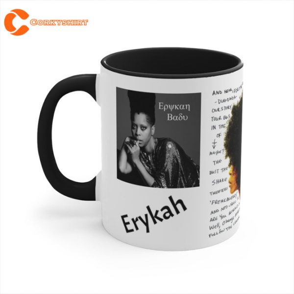 Erykah Badu Accent Coffee Mug Gift for Fan