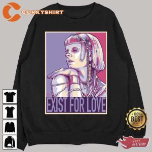 Exist For Love Graphic Aurora World Tour 2023 Sweatshirt