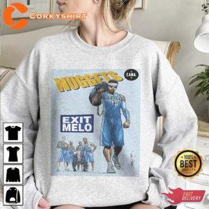 Exit Melo Shirt Vintage Basketball 90s Retro Graphic Tee Comic Rap Shirt (1)