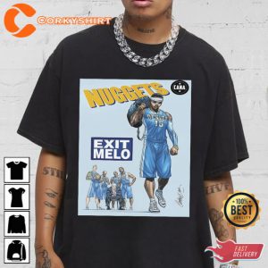 Exit Melo Shirt Vintage Basketball 90s Retro Graphic Tee Comic Rap Shirt (2)