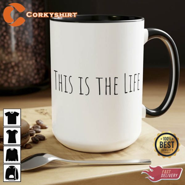 Firefighter This is the Life Two-Tone Coffee Mugs