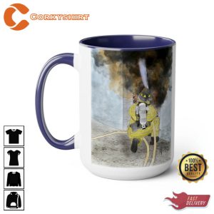 Firefighter This is the Life Two-Tone Coffee Mugs6