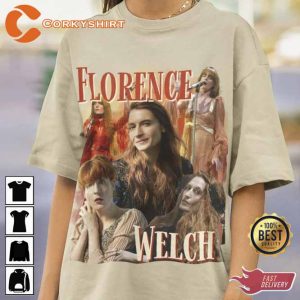 Florence and the Machine Indie Rock Band Tee Shirt(4)