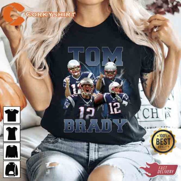Football Tom Brady 90s Vintage Unisex Shirt