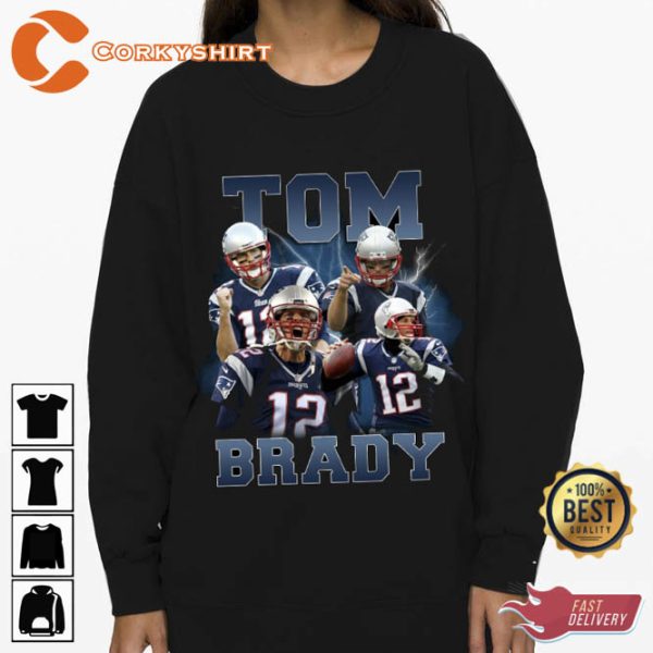 Football Tom Brady 90s Vintage Unisex Shirt