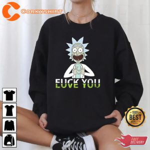 Fuck You Love You Rick And Morty Unisex Sweatshirt