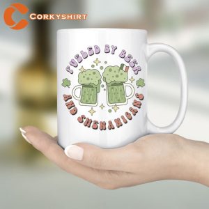 Fueled By Beer And Shenanigans Happy St Patricks Day Mug